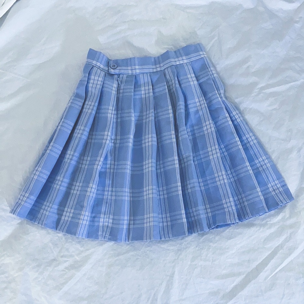 Hug Sunshine Baby Blue Pleated Skirt XS